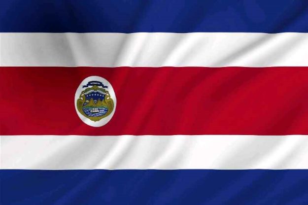 Vlag Costa Rica (met wapen) - 100x150cm Spun-Poly